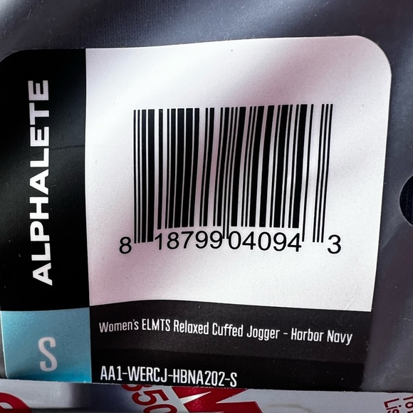 Alphalete Women’s Relaxed Cuffed Joggers - Navy (x3) S, M, L - Picture 7 of 9